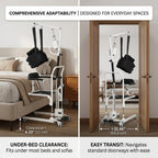 Dual-Motor Electric Lift Transfer Chair for Semi-Paralyzed & Non-Ambulatory Seniors, Bed & Toilet Mobility Aid