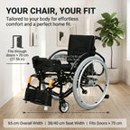 Manual Standing Wheelchair for Paraplegia | Upper-Body Operated Stand-Up Mobility Aid, 280lbs Capacity, Custom Fit