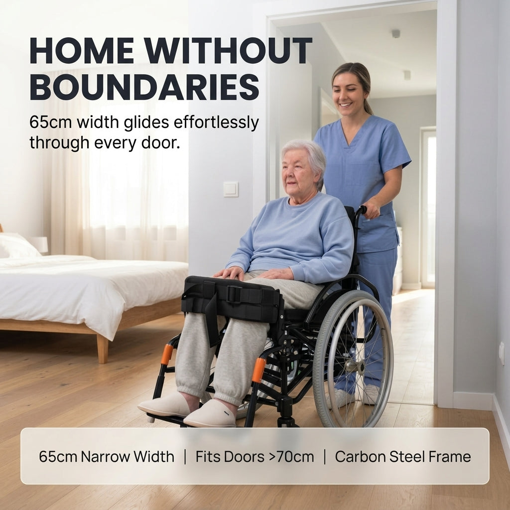 Manual Standing Wheelchair for Paraplegia | Upper-Body Operated Stand-Up Mobility Aid, 280lbs Capacity, Custom Fit