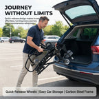 Manual Standing Wheelchair for Paraplegia | Upper-Body Operated Stand-Up Mobility Aid, 280lbs Capacity, Custom Fit