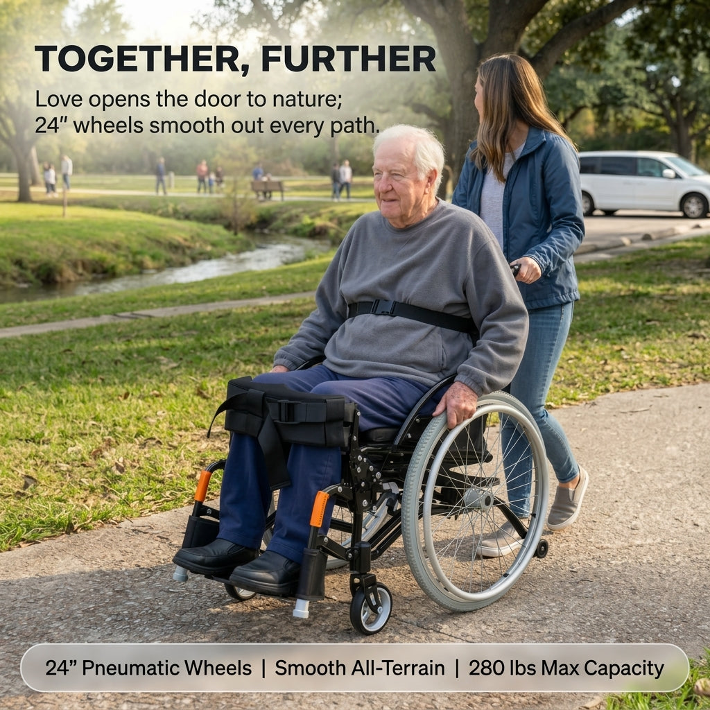 Manual Standing Wheelchair for Paraplegia | Upper-Body Operated Stand-Up Mobility Aid, 280lbs Capacity, Custom Fit